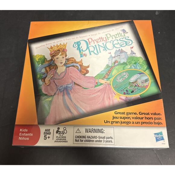Hasbro Pretty Pretty Princess Jewelry Dress Up Board Game 44352 Sealed 2009 - Picture 1 of 6